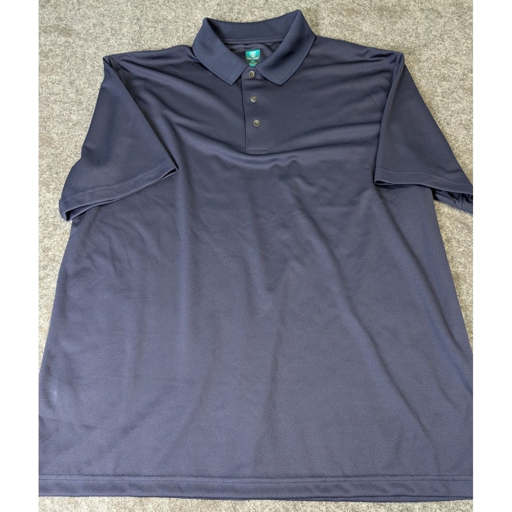 Pro Tour Air Play Golf Polo Shirt Men's XL Navy Blue Polyester